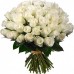 Букет из белых роз 35 шт. высота 50-60см.