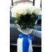 Букет из белых роз 21 шт. высота 60-70 см.