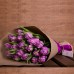 Букет из фиолетовых тюльпанов 19 шт.